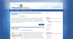 Desktop Screenshot of mssharepointconsultant.com