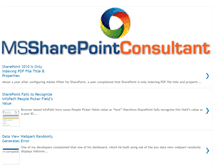 Tablet Screenshot of mssharepointconsultant.com